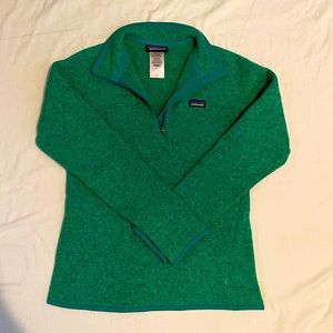 Green Patagonia Better Sweater 1/4 zip